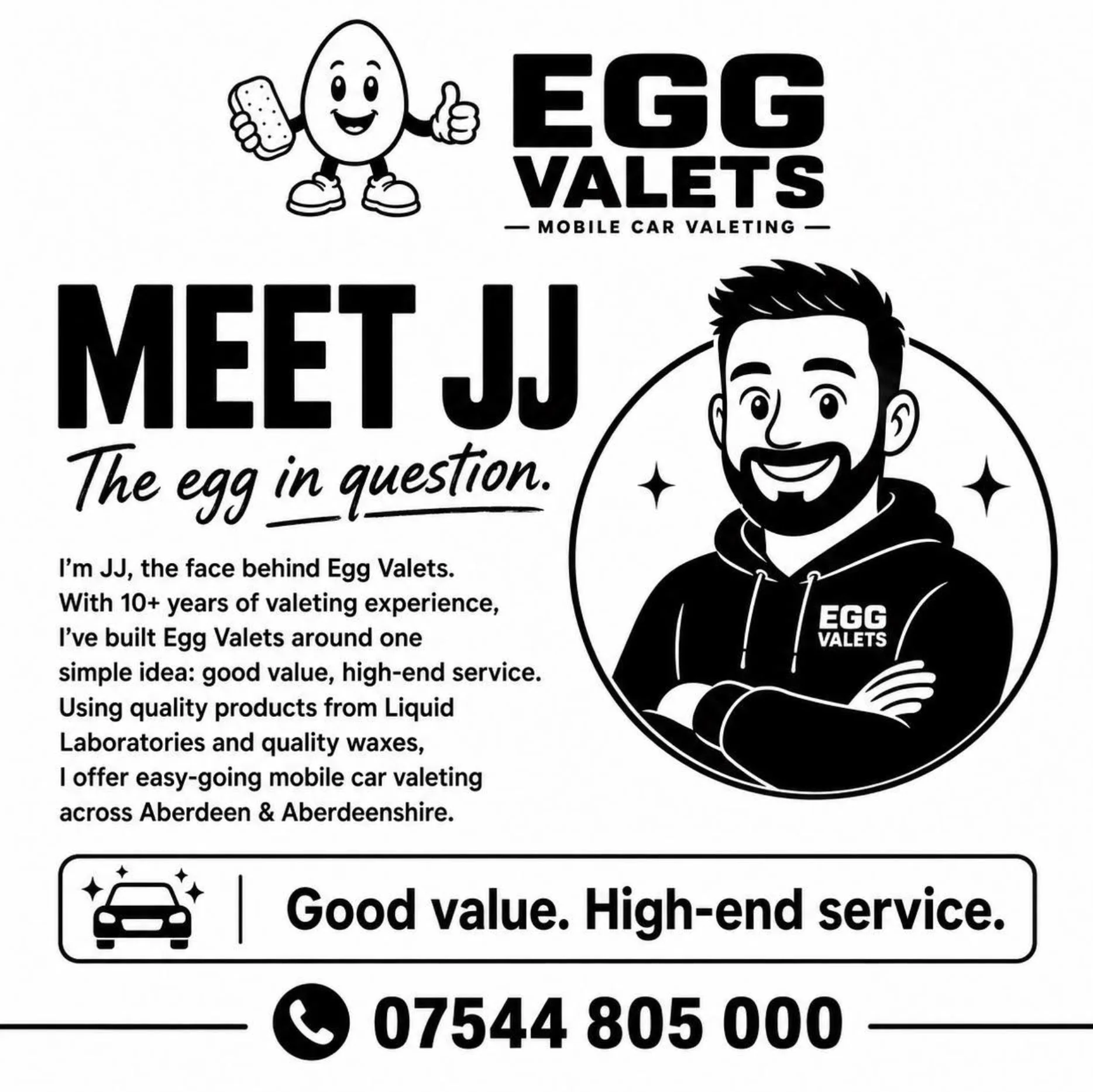 Meet JJ, the owner of Egg Valets mobile car valeting